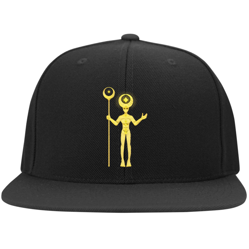 gold Exclusive Flat Bill Flexfit Cap