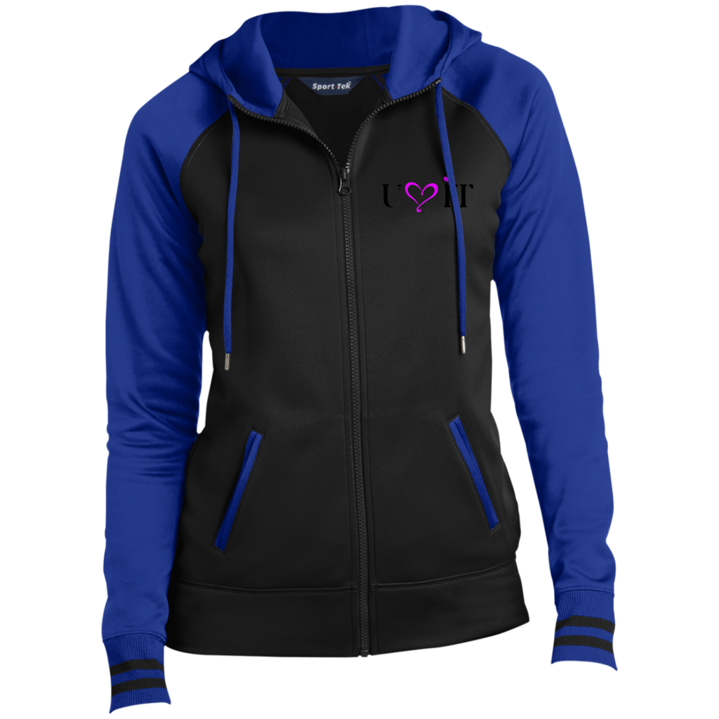 U LOVE IT Purple Goddess Moisture Wick Full-Zip Hooded Jacket