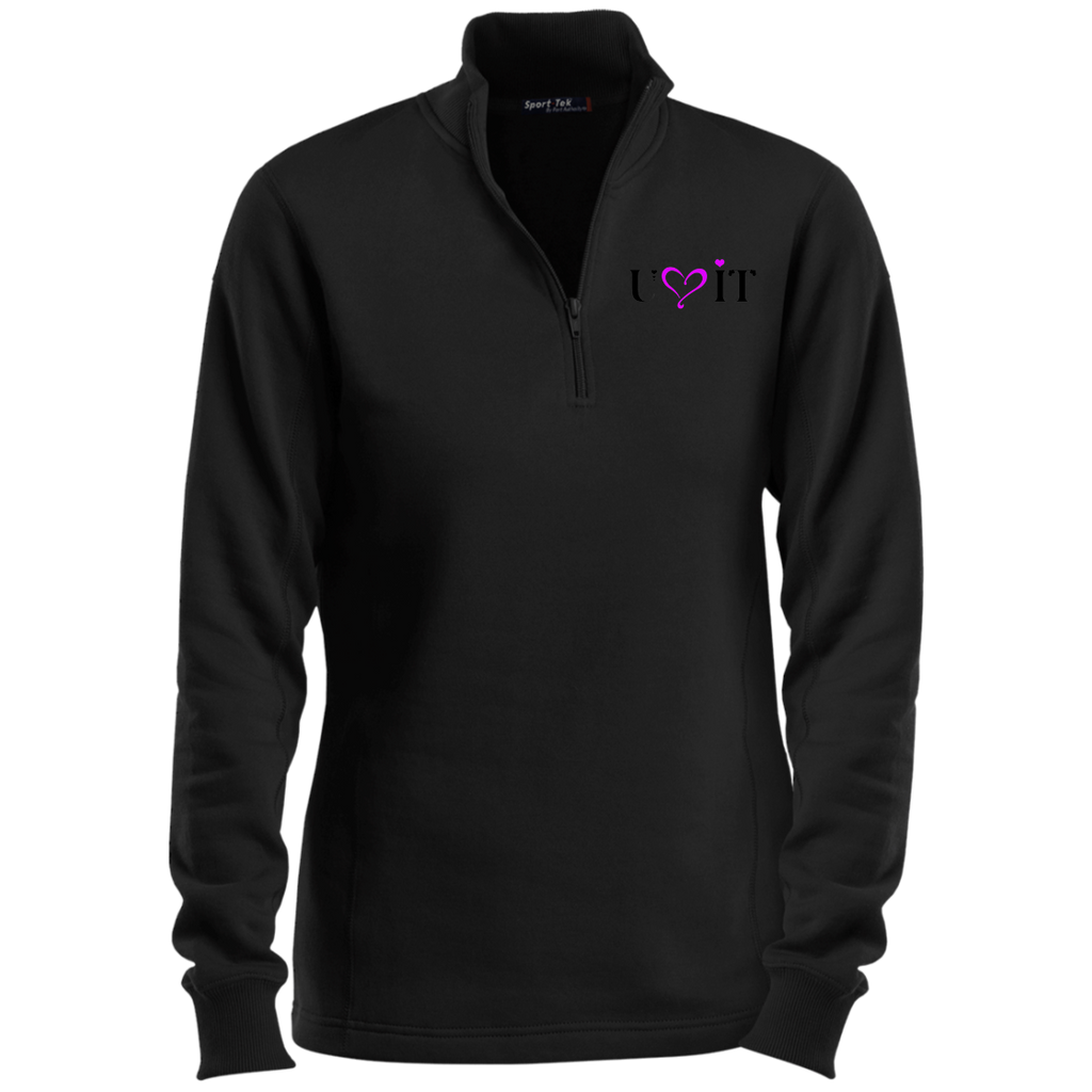 YOU LOVE IT Purple U Love it Goddess 1/4 Zip Sweatshirt