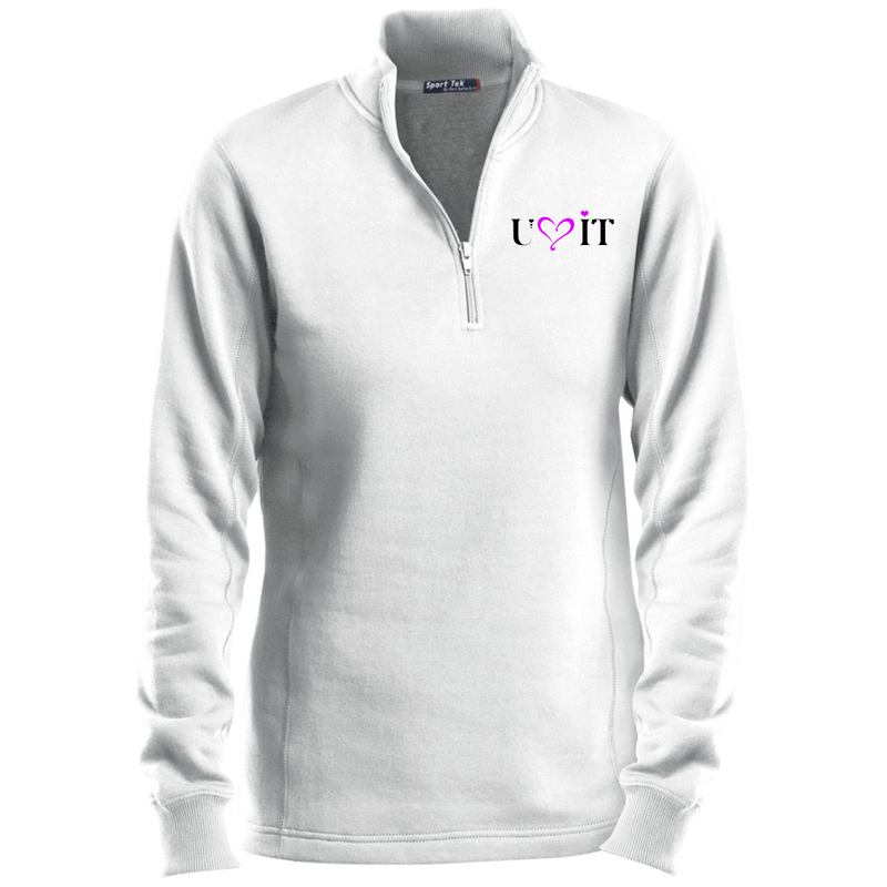 YOU LOVE IT Purple U Love it Goddess 1/4 Zip Sweatshirt