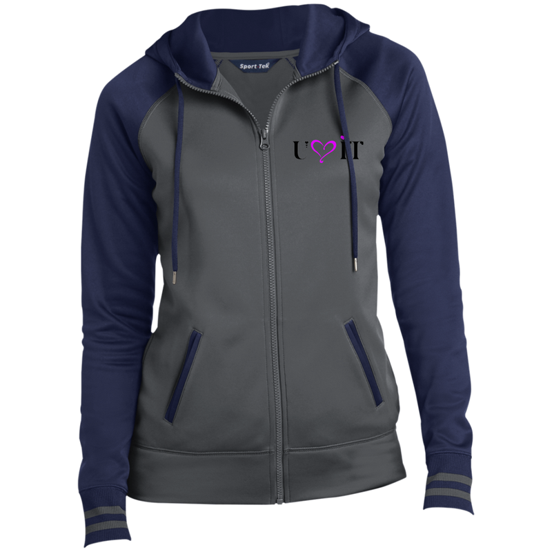 U LOVE IT Purple Goddess Moisture Wick Full-Zip Hooded Jacket